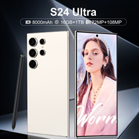 Nuevo Teléfono Inteligente Original 2025 S24 Ultra 5G Dual SIM con Cámara Trasera de 108MP y Pantalla LED HD