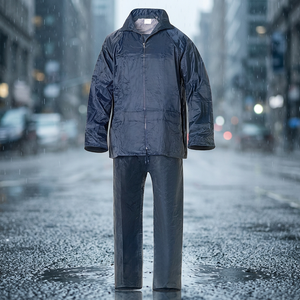 Combinaison imperméable en nylon bleu, taille 9-XXL - Product Image 3