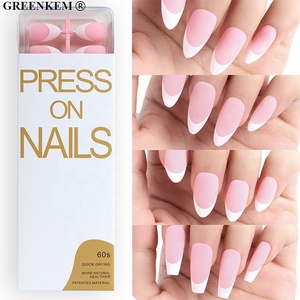 120/150 Uds diseño francés 15 tamaños Prensa <span class=keywords><strong>en</strong></span> <span class=keywords><strong>uñas</strong></span> con borde blanco rosa <span class=keywords><strong>tonos</strong></span> desnudos almendra <span class=keywords><strong>en</strong></span> forma de T <span class=keywords><strong>uñas</strong></span> postizas Desmontables sin costuras - Product Image 4