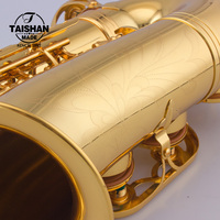 High Level Chinese Great Quality Best Sell for Beginner Player Gold Lacquer White Shell Keys Alto Sax