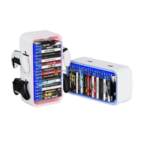 Support de rangement universel vertical en plastique ABS YS06 pour disques de jeux PS4/PS5/Xbox avec crochet pour manette, accessoires de jeu