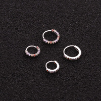 Bague d'oreille ouverte en cuivre doré fantaisie 20G avec zircon, bijou de nez, cadeau de mariage chrétien pour enfants, plaqué or tendance
