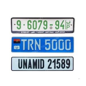 Personnalisé euro réfléchissant en aluminium de voiture en relief numéro <span class=keywords><strong>Russie</strong></span> <span class=keywords><strong>plaque</strong></span> d'immatriculation - Product Image 1