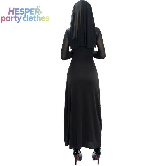 HESPER Women's Adult Echo Character Nun Costume Cosplay Halloween Skirt Polyester Far From Home