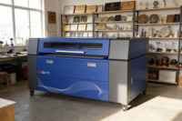 Machine de découpe laser CO2 CNC de type portique 1390 avec caméra CCD et mise au point automatique, compatible PLT, pour découpe laser de bois et acrylique