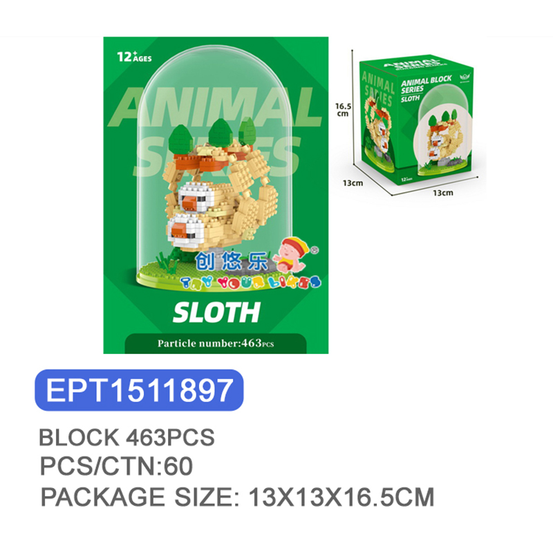 EPT1511897-Blocks - Sloth 463PCS(60pcs/ctn)