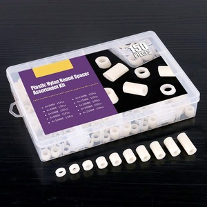 Plastic <b>Nylon</b> Round <b>Spacer</b> Assortment Kit 6x3mm To 6x25mm 150 Pieces For Electronics And Mechanical Projects - Product Image 1