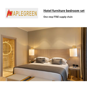 ชุดห้องนอนโรงแรมพร้อมเตียงเดี่ยวและขาตั้งกลางคืนเฟอร์นิเจอร์โรงงานเชิงพาณิชย์แบบสั่งทำ - Product Image 4