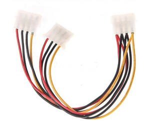4针Molex公1至<span class=keywords><strong>2</strong></span>端口3端口Molex 4 P IDE母电源分离器连接器电缆计算显卡GPU - Product Image 2