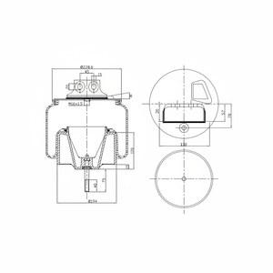 Soffietti, Sospensioni Pneumatiche Adatte per Molle ad Aria IVECO 290.1.390 - Product Image 1