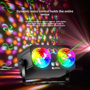 Nouvelle Lumière Laser LED à Double Tête Magic Ball DMX512, Projecteur Mobile Coloré pour Scène, KTV, Piste de Danse, Ambiance Maison, Stroboscope - Product Image 2
