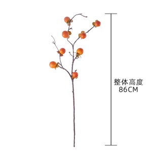 Fiori Artificiali di Cachi Cross-Border Fortune Persimmons Full Hall a 8 Teste, Bouquet Annodato a Mano per Decorazioni Domestiche e Matrimoni - Product Image 4