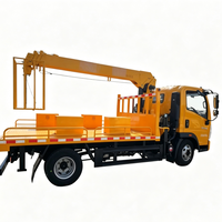 Camion grue Sinotruk HOWO Homan 4x2 10 tonnes, moteur diesel, neuf, pour chantier de construction, manutention de charges lourdes, camion grue HOWO Homan
