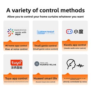 Riel de Cortina Eléctrico Inteligente Retráctil con <span class=keywords><strong>Control</strong></span> por Aplicación Tuya y Mijia, <span class=keywords><strong>Control</strong></span> por Voz, Material Plástico - Product Image 5