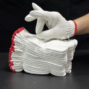 Venta al por mayor de <span class=keywords><strong>China</strong></span> Guantes de algodón de punto de calibre 7/10 Guantes de trabajo de jardín Guantes DE TRABAJO DE SEGURIDAD Guantes de algodón de punto - Product Image 1