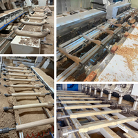 Tour et fraiseuse CNC automatique 5 axes Tonsing pour pieds de chaise en bois massif, haute précision (+-0,02 mm), puissance du broche 5,5 kW