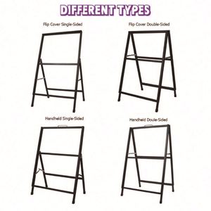 Portable Advertising Metal a Frame Sign <b>A3</b> Poster Outdoor Advertising Promotion a Frame Stand - Product Image 2