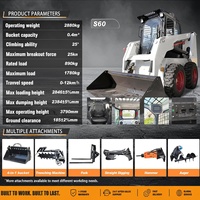 Unità Skid Steer di Produzione Nazionale con Capacità di Carico da 0,7 a 1,5 Tonnellate, Abbinabile a Trinciatrice Forestale per Operazioni Forestali