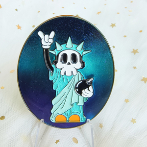 Hersteller Metall Handwerk Abzeichen Halloween Hexe Hartem ail Pins Benutzer definierte Cat Eye Pins - Product Image 6