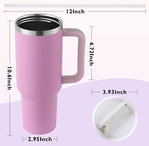 แก้วเก็บความร้อนสุญญากาศสแตนเลสแบบมีหูจับและฝาปิด ขนาด 20, 30, 40 ออนซ์ สีม่วง พร้อมโลโก้สั่งทำพิเศษ - Product Image 4