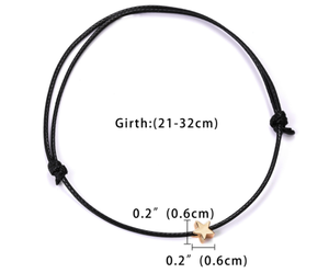 Pulseras de la Amistad tejidas a mano <span class=keywords><strong>Make</strong></span> A Wish Regalos de recuerdo Pulseras de cordón de cera de mariposa de estrella de corazón ajustable en cartón - Product Image 4