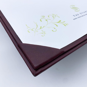 Menú de Cócteles Personalizado de Una Sola Página, Carpeta de Menú de Cuero Sintético con Soporte Fijo, Menús para Restaurantes, Venta al Por Mayor - Product Image 3
