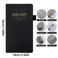 Agenda personnel personnalisable à couverture rabattable pour l'organisation des tâches professionnelles, directement de l'usine, 2026-2027