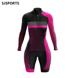 Trisuit de ciclismo para <span class=keywords><strong>mujer</strong></span>, ropa profesional de manga larga para bicicleta, deportes al aire libre, Mono para <span class=keywords><strong>mujer</strong></span>, traje de triatlón, logotipo personalizado - Product Image 1