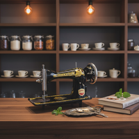 Machine à coudre domestique Jukky de Chine à prix avantageux, en promotion, avec coffret en bois pour la couture