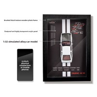 Modèle de voiture miniature en métal moulé sous pression 3D stéréo pour collection, cadre photo ou ornement cadeau
