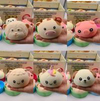 Jouet à presser Squishy Bun - Rebond lent, nouveau style, portable, doux et mignon, anti-stress amusant, jouet à presser parent-enfant