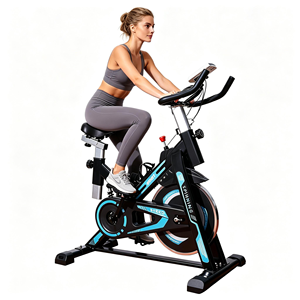 Vélo d'exercice pliable en acier à <span class=keywords><strong>prix</strong></span> de gros d'usine pour usage domestique intérieur avec écran LCD - Product Image 1