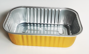 Bán Buôn Tùy Chỉnh Nhà Máy 475Ml Hãng Hàng Không <span class=keywords><strong>Container</strong></span> Dùng Một Lần Nhôm Lá Thực Phẩm <span class=keywords><strong>Container</strong></span> Nướng Chảo Món Ăn Tấm Hình Chữ Nhật Bột Giấy - Product Image 6