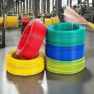 銅導体PVC絶縁シングルコア1.5mmワイヤーケーブルカスタマイズ構造アプリケーション0 ℃ 〜 + 80 ℃ 電気配線 - Product Image 2