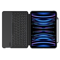 Nouvel étui pour clavier intelligent à charnière invisible et à réglage silencieux pour iPad Pro 11 12.9 pouces pour iPad Air 10.9 iPad mini étui d'origine