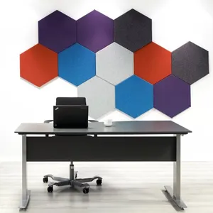 Acoustique panels Conference Room Sound Absorbing System Easy Install 100% PET Colorful Polyester Fiber Acoustic Wall Panel