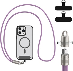 <span class=keywords><strong>สาย</strong></span>คล้องคอแบบไนลอน USB Type-C 60W สำหรับชาร์จเร็ว <span class=keywords><strong>สาย</strong></span>คล้องโทรศัพท์มือถือ สำหรับอุปกรณ์มือถือ พวงกุญแจ <span class=keywords><strong>ห้อย</strong></span>กระเป๋า - Product Image 6