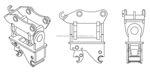 Acoplador de enganche rápido de inclinación de fácil operación al por mayor de fábrica Acoplador de inclinación de 180 grados para excavadora de 5-8 toneladas - Product Image 6