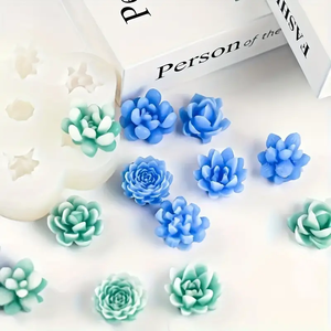 Stampi in Resina (7 Tipi) per Piante Succulente, Modelli Fai-da-Te per Candele Profumate, Colate in Resina, Decorazioni in Gesso - Product Image 6