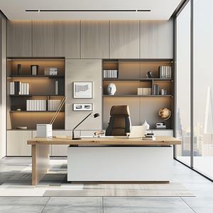 Bureau Bureau Luxe Creatieve Ceo Bureau Tafel High-End Kwaliteit Executive Tafel Moderne Baas Grote Computertafel - Product Image 3