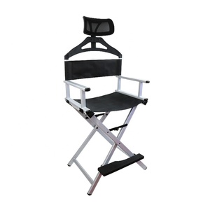 NEW Professional Metal Pillow <b>Foldable</b> Portable Multi-function Outdoor Backrest High-foot Director's Chair Makeup Chair - Product Image 5