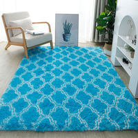 Tapis artisanal moderne et élégant, design personnalisé, avec envers antidérapant, pour salon et chambre, léger et élégant