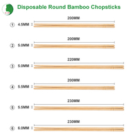 Palillos Desechables de Bambú Natural con Fundas de Papel Impresas Personalizadas, Palillos de Bambú para Sushi para Restaurantes y Comida para Llevar al por Mayor