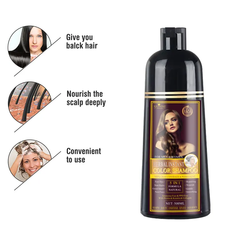 Best Price Ginger Black And Conditioner Color Ginseng Hair Dye Shampoo