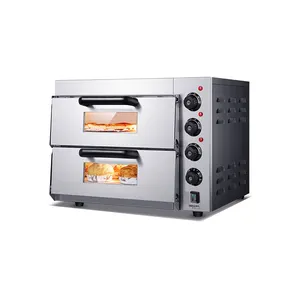 Bäckereiausrüstung Hochleistungs-Einzeldeck-kommerzieller elektrischer Pizzaofen industrielle Kuchen-Brotbacköfen