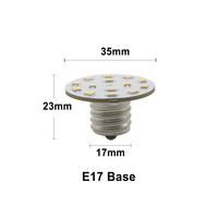 Ampoule LED E14 E12 E17 12V 24V 48V 60V 120V 2W 18-SMD, disque plat, pour machine de divertissement, indicateur de jeu de slot, énergie solaire