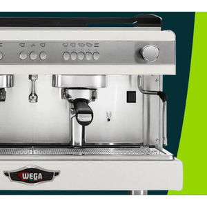 Machine à expresso semi-automatique à double tête Wega Pegaso Plus 15 bars, usage commercial - Product Image 1