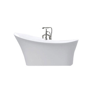 Baignoire autoportante en acrylique blanche <span class=keywords><strong>de</strong></span> style moderne pour adultes, Foshan - Product Image 4