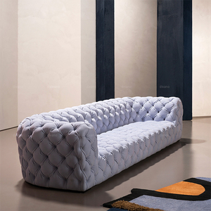 Juego de Muebles de Sala de Estar de Alta Calidad Tapizados en Cuero, Sofás Modernos de Lujo de 3 Plazas - Product Image 6