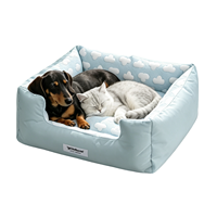 Coussin rafraîchissant pour animaux de compagnie en nylon et coton, matelas respirant pour chien, coussin d'été portable pour extérieur, tapis de couchage amovible et lavable